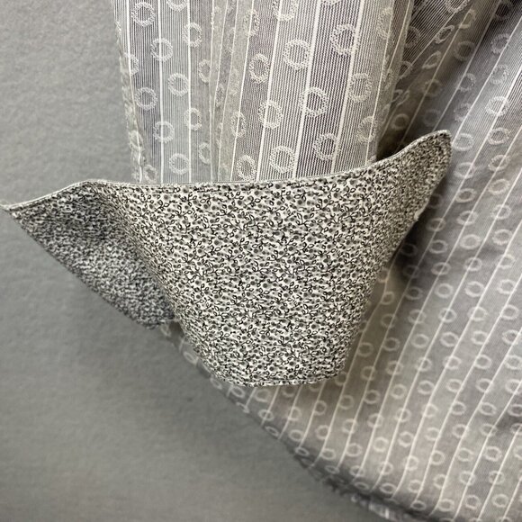 Bugatchi Uomo Dress Shirt Mens‎ 16 1/2 L Button Down 34/35 Shaped Fit Luxury - Picture 11 of 14
